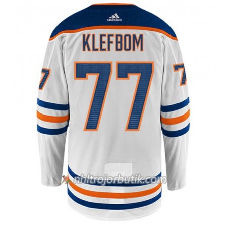 Män Ishockey Edmonton Oilers Tröja OSCAR KLEFBOM 77 Adidas Vit Authentic